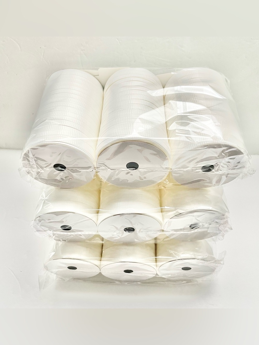 Bows and Sparkles White Curling Ribbon
 - Pack of 9